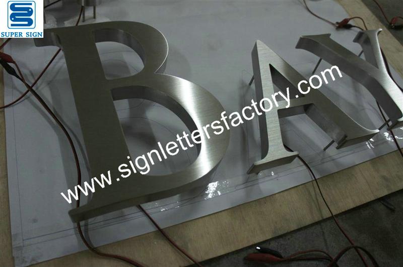halo lit LED letters